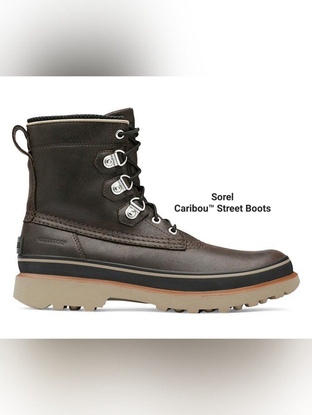 Sorel Caribou Street Boot - Dark Brown